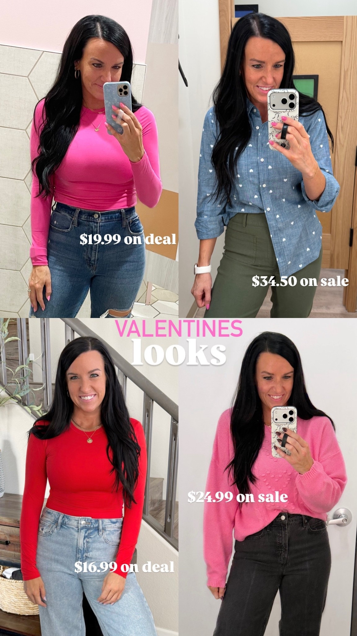 Valentines looks for date night, brunch, workwear, and more! Throw a vest over, pair with black trousers, or add a denim jacket.

All of these are on sale or Amazon prime deal!

#LTKValentine #LTKSaleAlert