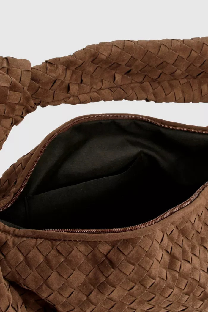 Faux Suede Knot Oversized Shoulder Bag | Boohoo.com (UK & IE)