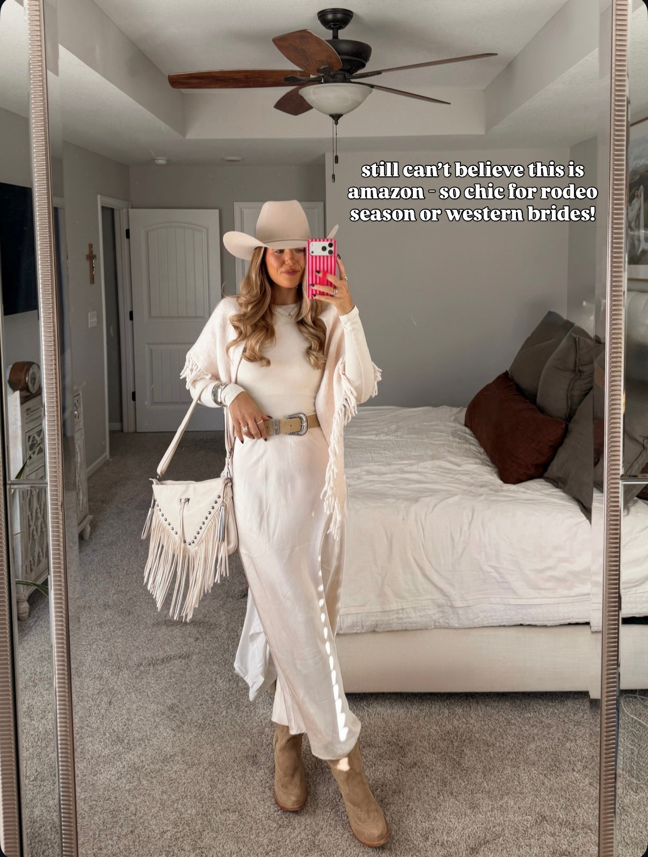 amazon western chic outfit 
size small in everything :) hat is from seratelli (linking similar)

#LTKootd #LTKTall #LTKValentine