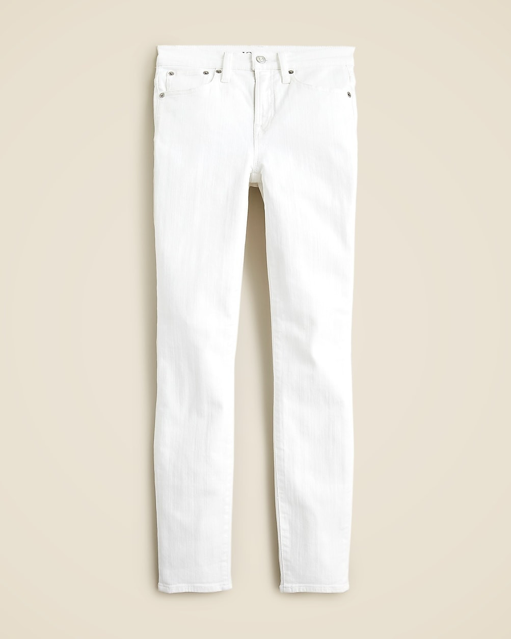9" toothpick jean in white wash | J. Crew US