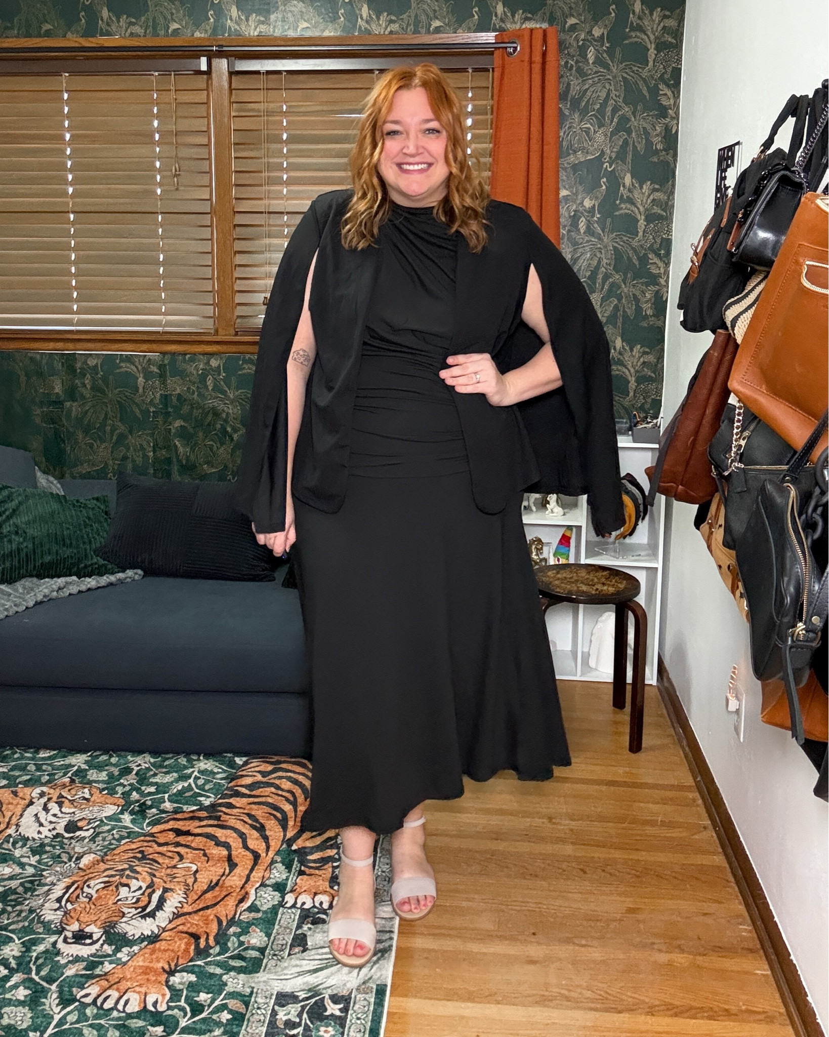 Mid and plus size dress and cape 
Code 4CUStarajanestyle490 to save at SHEIN


#LTKPlusSize #LTKTall #LTKMidsize