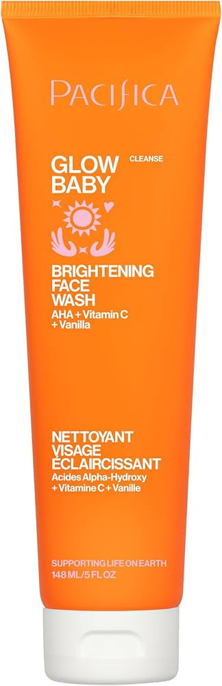 Pacifica Glow Baby Brightening Facial Cleanser 5oz – Vitamin C & Glycolic Acid (AHA) Face Wash ... | Amazon (US)