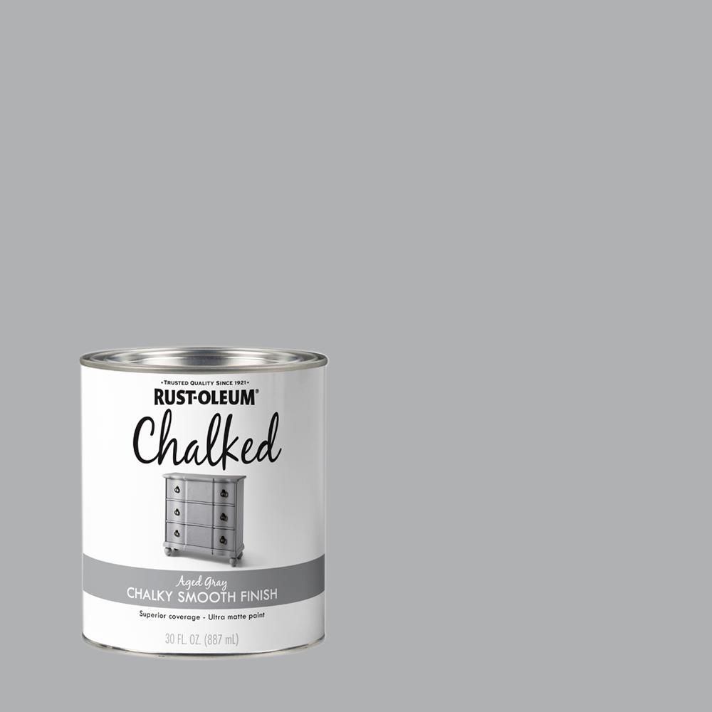 30 oz. Ultra Matte Interior Chalked Paint, Aged Gray | The Home Depot