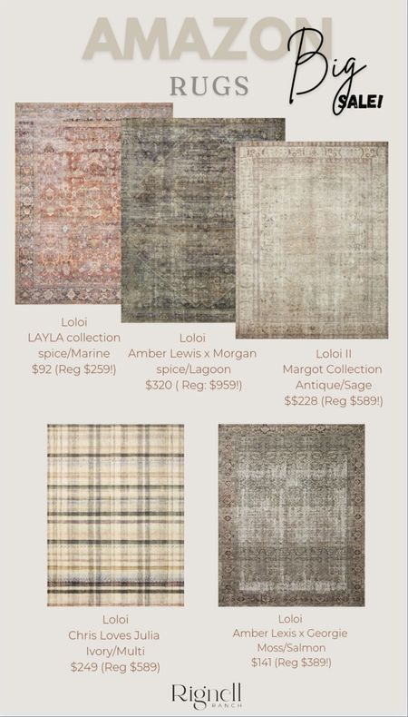Amazon is having a big sale on several of the Rugs I use in my home and in the cabin! Linked below are some of my favs! #loloi #rugs #amazondeal #homedecor #stagingdecor

#LTKsalealert #LTKstyletip #LTKhome