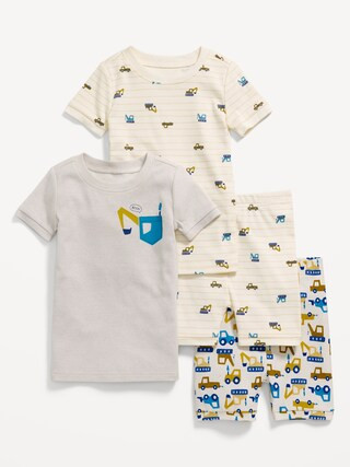 Unisex 4-Piece Printed Snug-Fit Pajama Set for Toddler &amp; Baby | Old Navy (US)