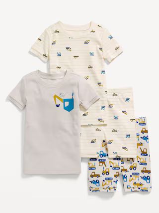 Unisex 4-Piece Printed Snug-Fit Pajama Set for Toddler & Baby | Old Navy (US)