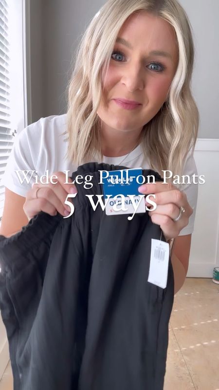 Love these wide leg pull-on pants from Old Navy so much. They’re so soft, comfy, cute and very versatile. 
Perfect teacher outfit | vacation outfit | mom outfit | 

Wearing a small 

#LTKWorkwear #LTKFindsUnder50 #LTKSaleAlert