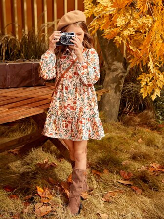 SHEIN Kids CHARMNG Girls Sequin Decor Belted Halter Dress | SHEIN