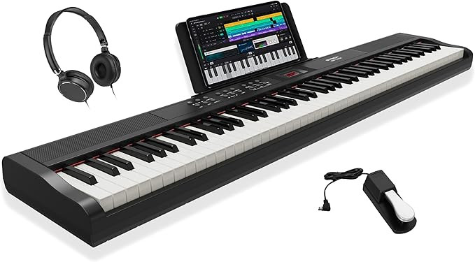 STRICH 88 Key Digital Piano Full Size Electric Keyboard with Semi-Weighted Sensitive Keys, Portab... | Amazon (US)