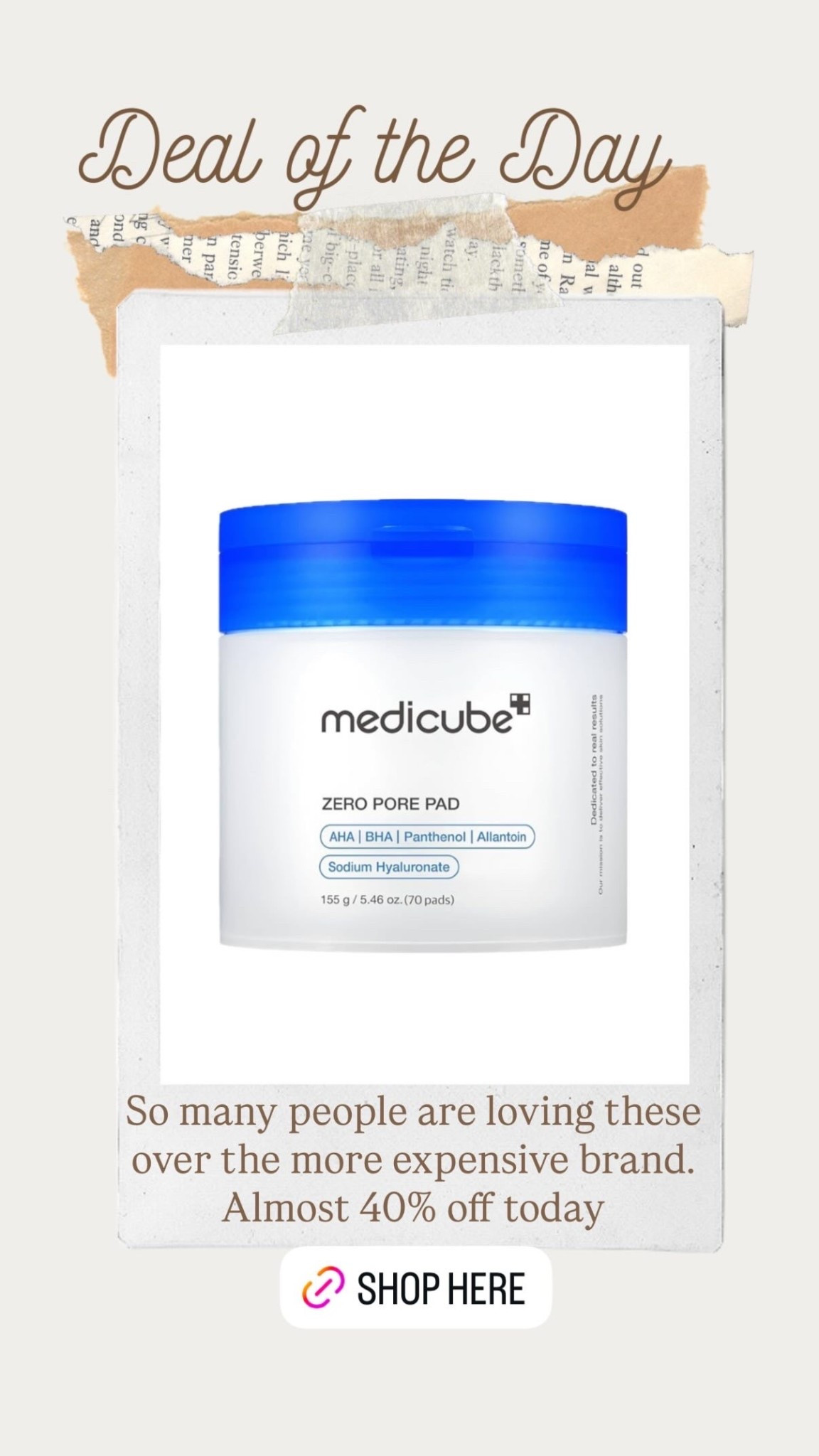 Medicube pore pads Almost 40% off Early Amazon deal day finds Beauty and skincare must have

#LTKBeauty #LTKFindsUnder50 #LTKSaleAlert