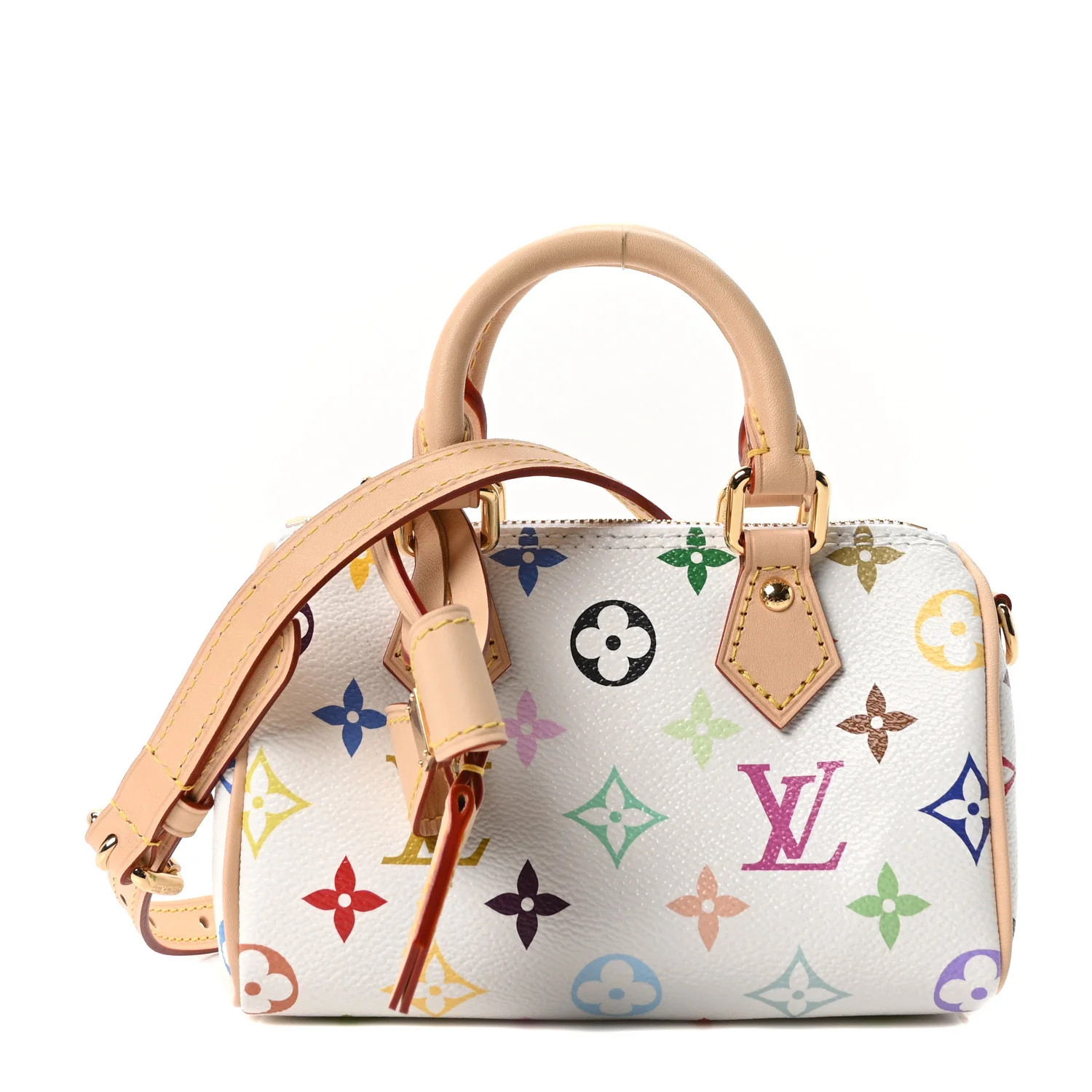 LV X TM Monogram Multicolor Nano Speedy White | FASHIONPHILE (US)
