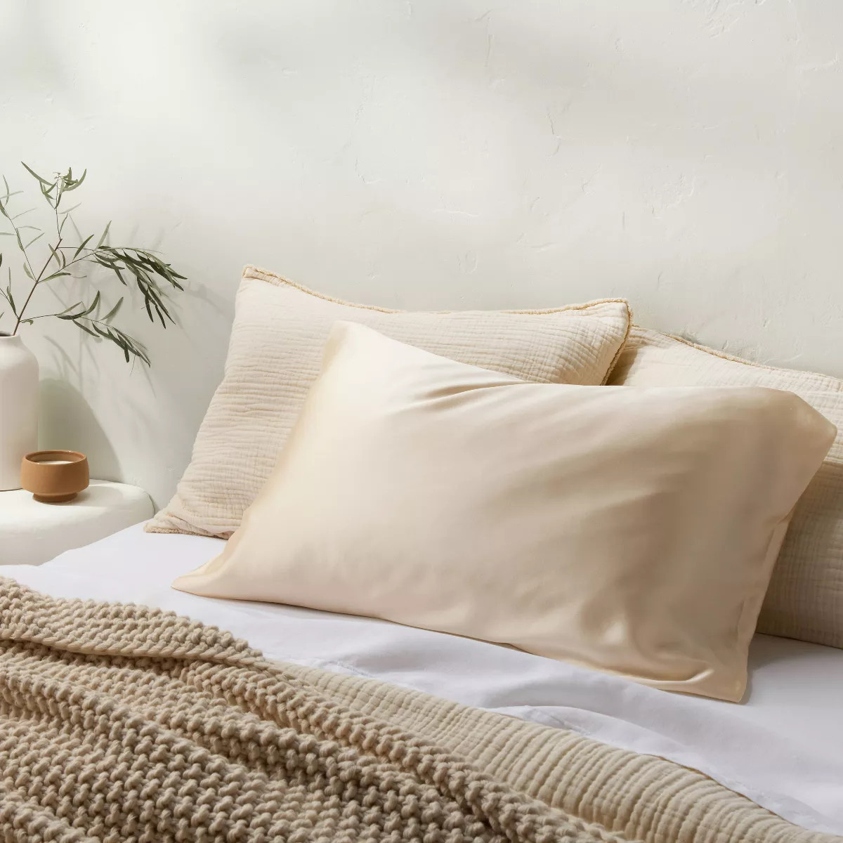 Standard Solid Silk Pillowcase - Casaluna™ | Target