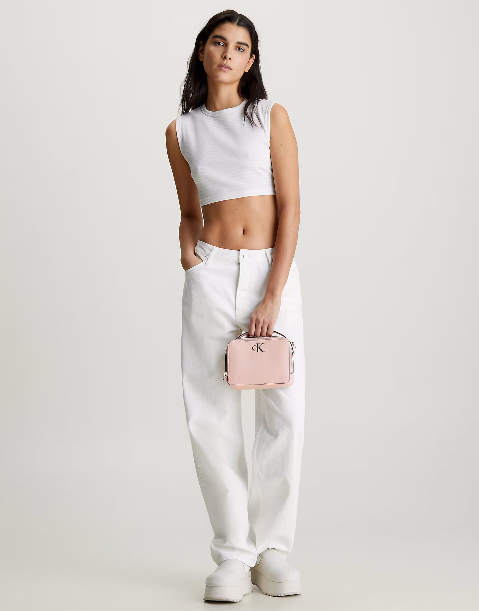 Calvin Klein Jeans Crossbody Bag in Pale Conch | ASOS | ASOS (Global)