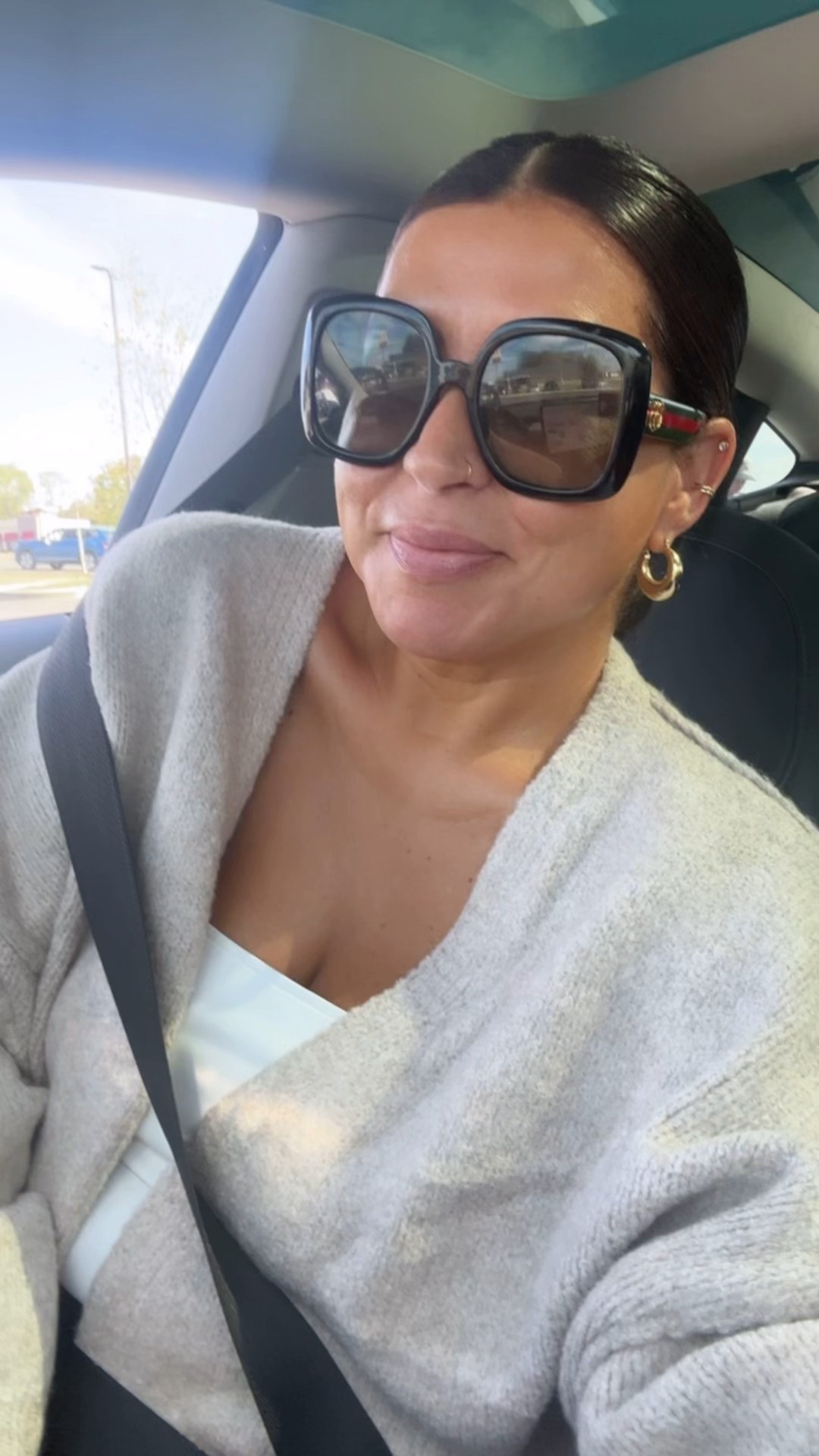 Lots of questions about these coach sunnies. These aren’t available anymore, but I linked some similar. 

This cardigan is a must have too. 

#LTKSeasonal