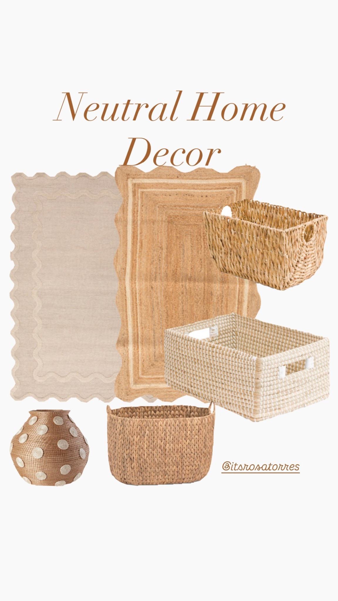 Neutral decor that blends with anything on a home style throughout the year. 

#LTKHome #LTKActive #LTKmomlife