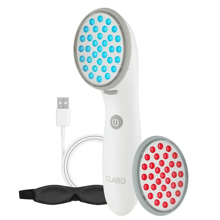 Spa Sciences Claro, LED Acne Clearing Light Therapy System, FDA Cleared and Rechargeable | Walmart (US)