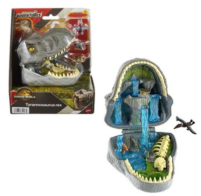 Jurassic World Rebirth Raptor Tyrannosaurus Micro Adventure Playset Head NEW | eBay | eBay US