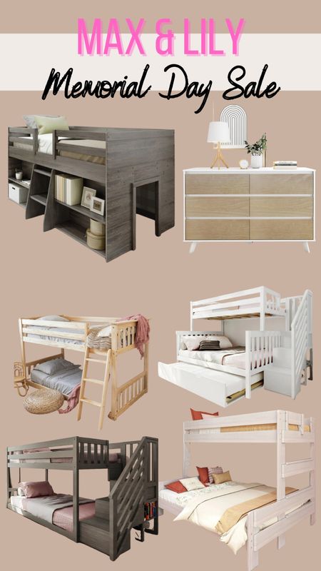 Max and Lily bunk beds and furniture! 50% off sitewide, plus an EXTRA 20% off hundreds of items with code MEMORIAL20

#LTKKids #LTKGiftGuide #LTKFamily