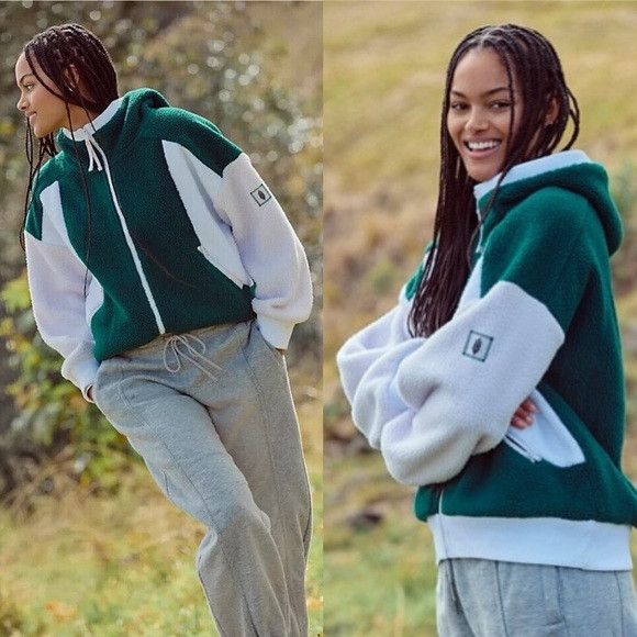 FREE PEOPLE MOVEMENT Hit The Slopes Hoodie Fleece Jacket NEW | Poshmark