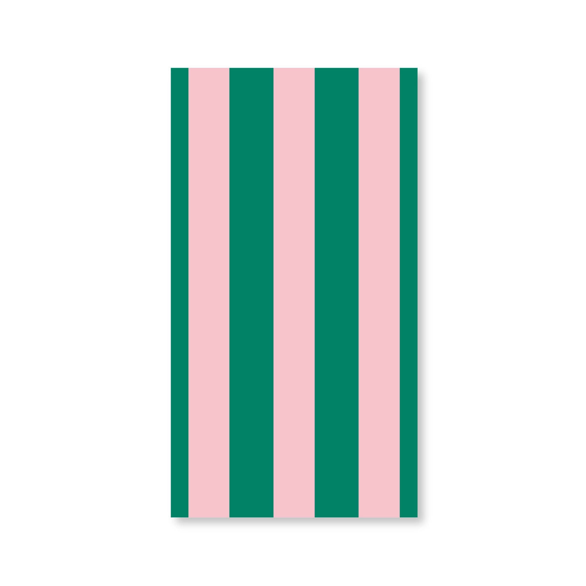 Pink & Green Cabana Stripe Dinner Napkins | Ellie and Piper