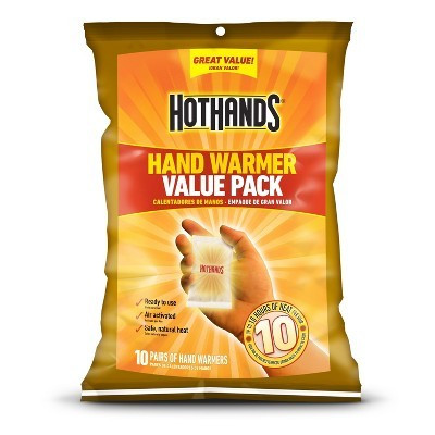 HotHands 10pk Hand Warmers Value Pack: Heat Warmers for Hands, 10-Hour Duration, 140°F Max Temperature, No Batteries Needed | Target