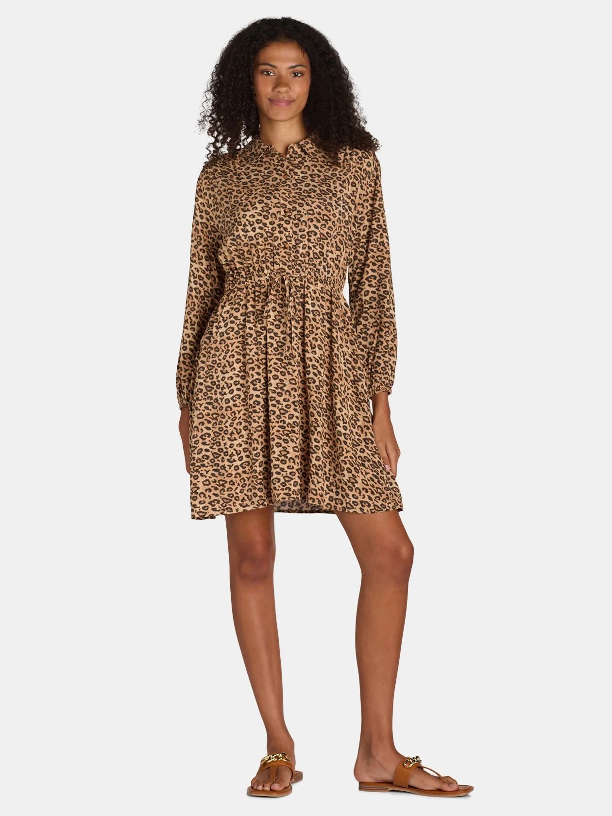 Time and Tru Soft Shirtdress, Women's and Women's Plus, Size XS-4X - Walmart.com | Walmart (US)