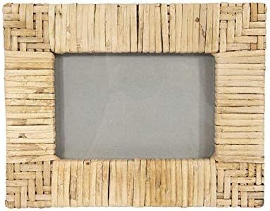 Creative Co-op Handwoven Rattan Holds 4" x 6" Picture Frames and Photo Holders, Brown | Amazon (US)