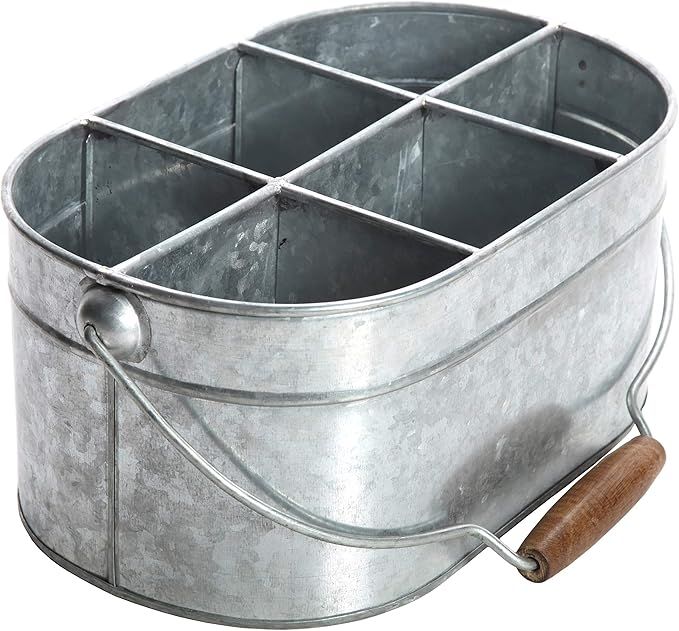 Hosley's Galvanized Carry All Kitchen Utensil Caddy Serve Ware 13 Inch Long. Ideal for Party Gard... | Amazon (US)