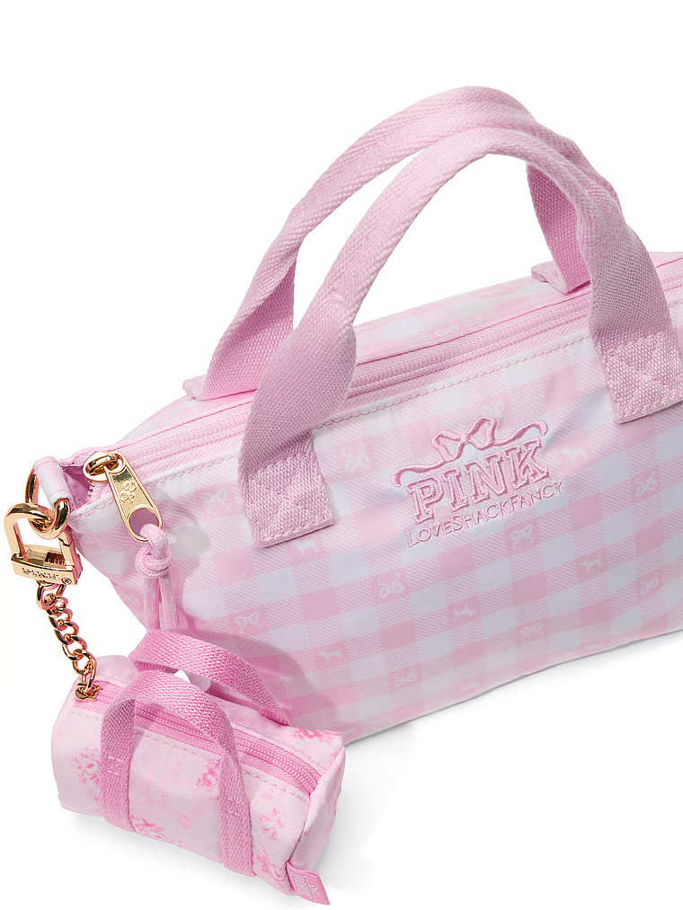 PINK x LoveShackFancy Mini Duffle Keychain Charm | Victoria's Secret (US / CA )