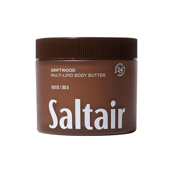 Saltair Multi-Lipid Body Butter | Driftwood Ceramide Cream | 10 oz | Creamy texture with conditio... | Amazon (US)