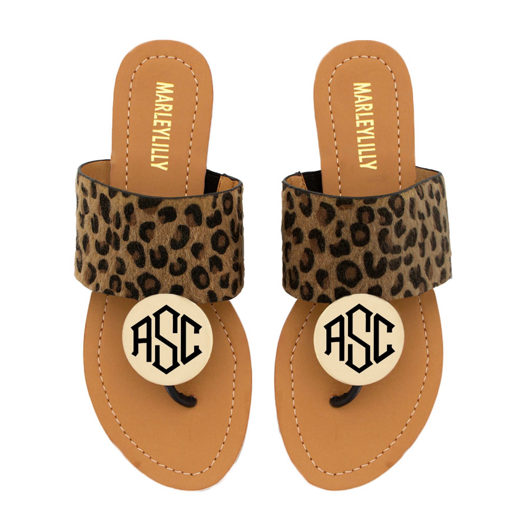 Monogrammed Sandals | Marleylilly