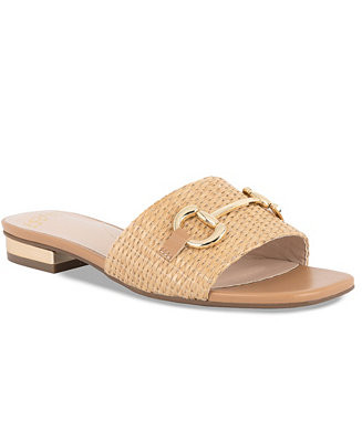 Jones New York Women's Vivato Single Band Slip On Flat Sandals - Macy's | Macy's
