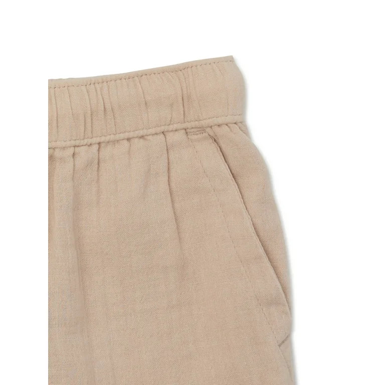 easy-peasy Toddler Color Block Tee and Gauze Short Outfit Set, 2-Piece, Sizes 18M-5T | Walmart (US)