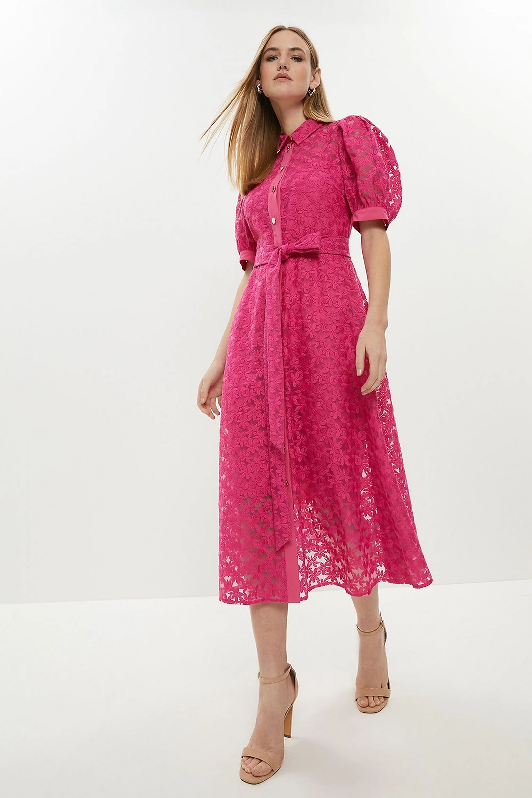 Puff Sleeve Midi Dress | Coast (UK)