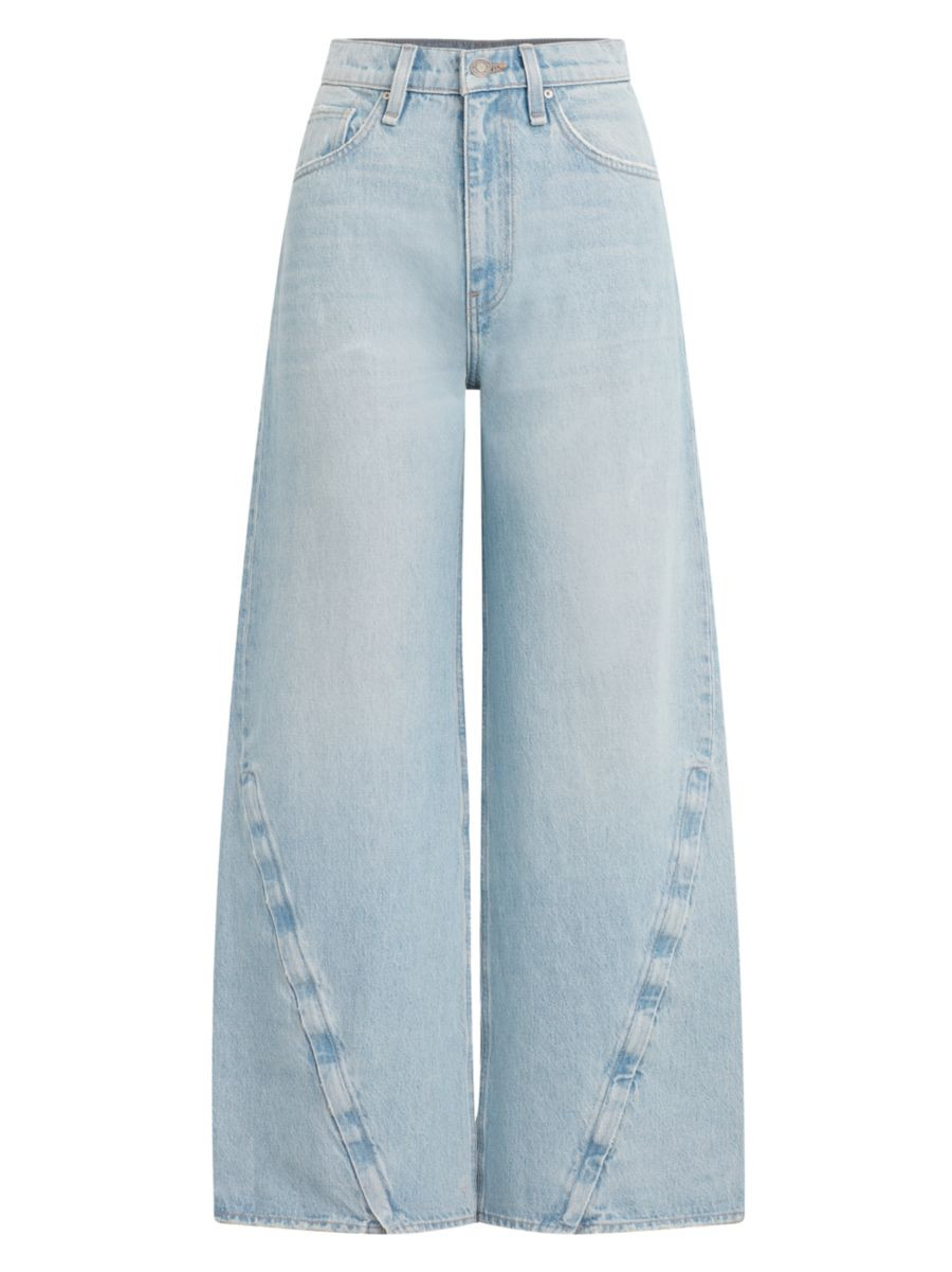 James Wide-Leg Zip-Hem Jeans | Saks Fifth Avenue
