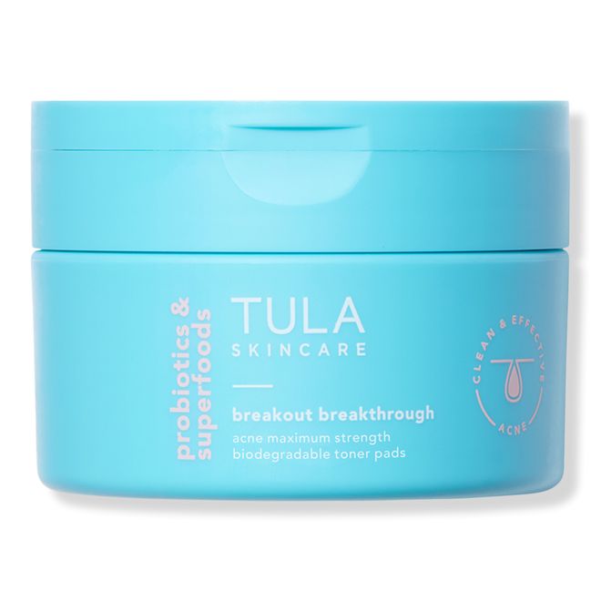Breakout Breakthrough Acne Maximum Strength Biodegradable Toner Pads - Tula | Ulta Beauty | Ulta