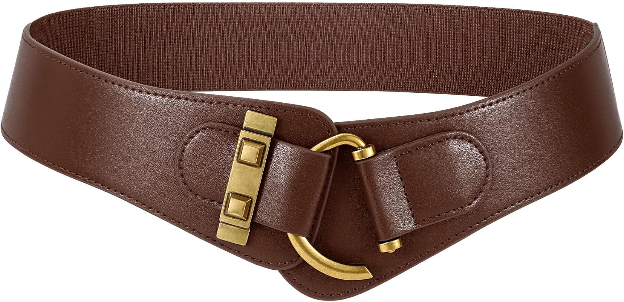 JASGOOD Women's Vintage Stretchy Waist Belt Elastic Wide Waistband for Dresses | Amazon (US)