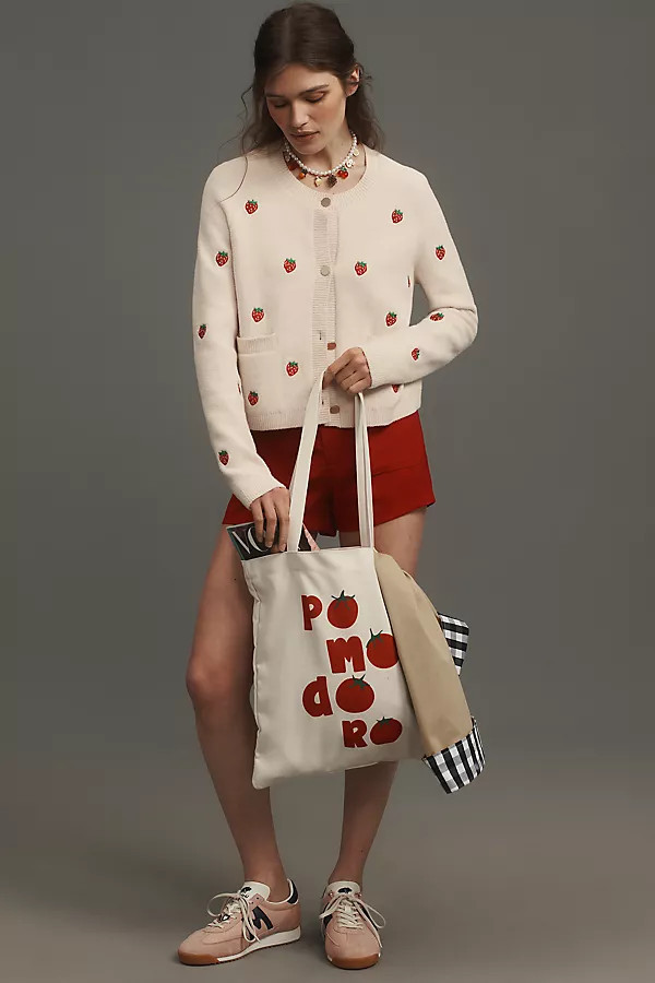 Fruits & Veggies Canvas Tote | Anthropologie (US)
