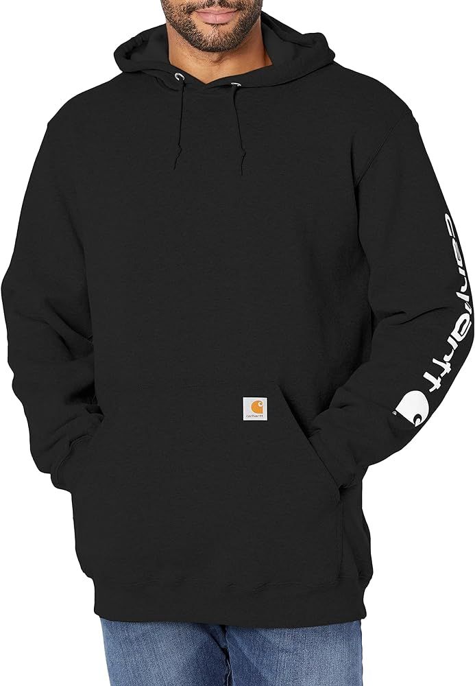 Carhartt Men's Loose Fit Midweight Logo Sleeve Graphic Sweatshirt | Amazon (US)