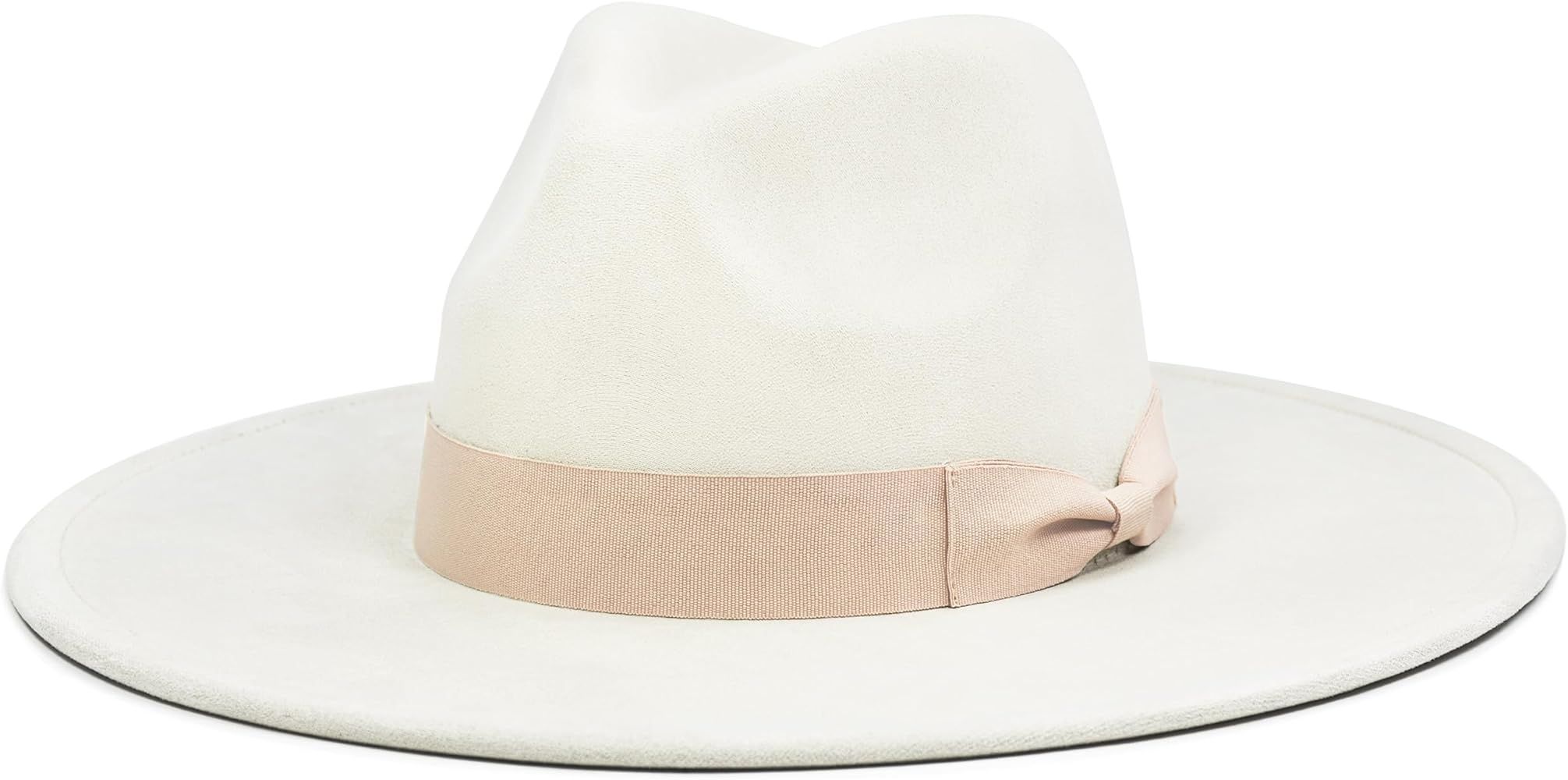 Big Wide Brim Fedora Hat for Women - Nashville Outfits Western Hats Women's Felt Panama Rancher H... | Amazon (US)