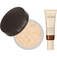 Laura Mercier Translucent Loose Setting Powder and Tinted Moisturiser Duo (Various Shades) - Cacao | Look Fantastic (UK)