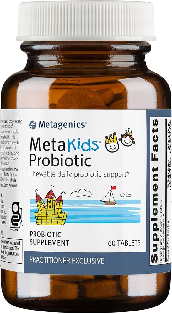 Metagenics MetaKids Probiotic, Chewable Daily Probiotic Support*, 60 Count | Amazon (US)
