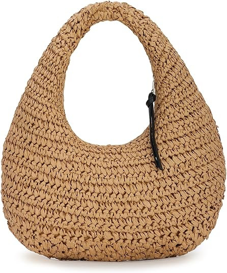 Emprier Straw Handbags for Women Summer Beach Woven Clutch Purses Raffia Vacation bags | Amazon (US)