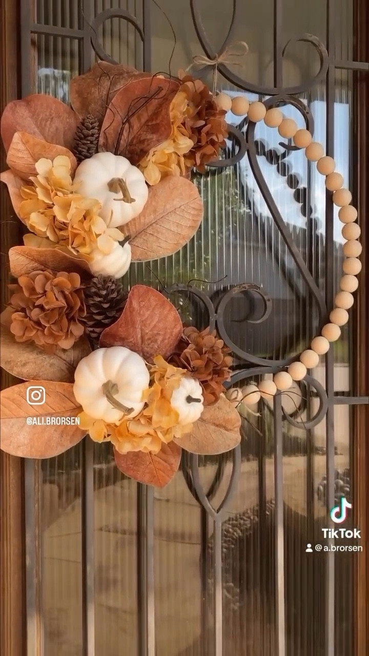 Making a fall wreath for your front door is easy! I picked up all the supplies at Hobby Lobby.  I used a wooden ball wreath circle, added one large floral stem for the base, added floral picks and pumpkins, and secured each with zip ties for a strong hold. 

#frontdoor #falldecor #fallfrontdoor #falldesign #falldecorenvy #fall #frontdoordecor #wreath #fallwreath #diy #diywreath 

Follow my shop @Ali_Brorsen on the @shop.LTK app to shop this post and get my exclusive app-only content!

#liketkit #LTKsalealert #LTKSeasonal #LTKhome
@shop.ltk
https://liketk.it/4hAgN

#LTKhome #LTKstyletip #LTKSeasonal