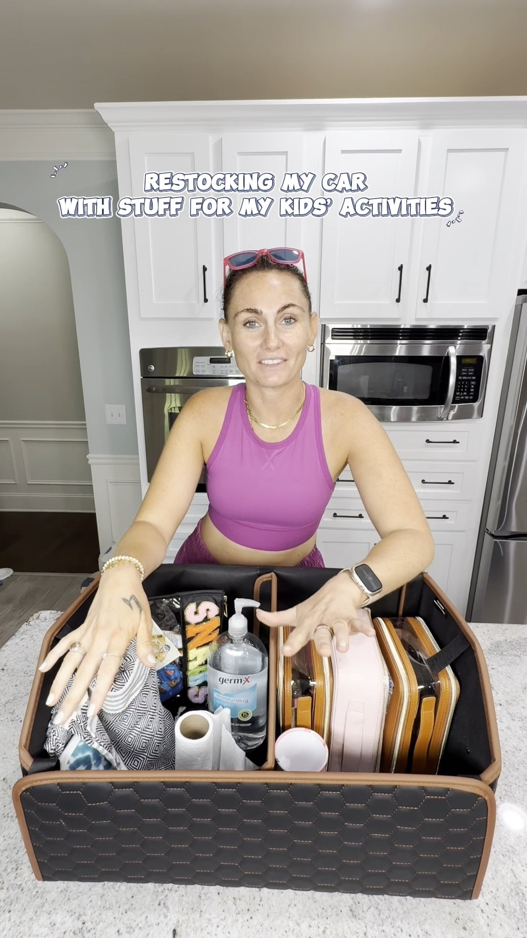 Everything I keep in my truck to make afternoons and weekends easier with my kids afterschool activities 