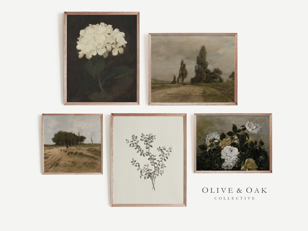 Vintage Country Art Print SET / Gallery Wall Cottage Decor PRINTABLE / G01 - Etsy | Etsy (US)
