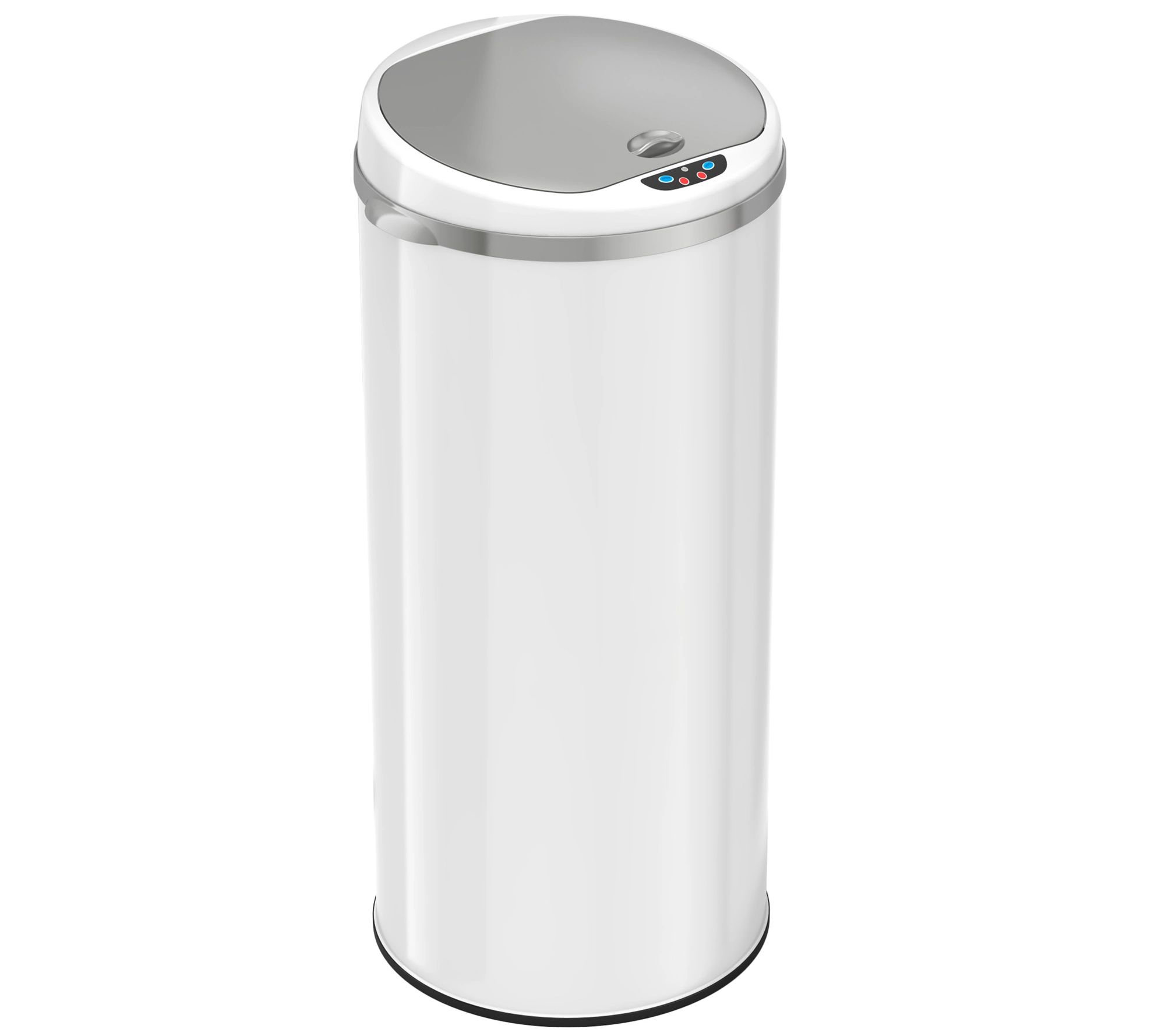 iTouchless Round 13-Gallon Deodorizer Trash Can- White | QVC