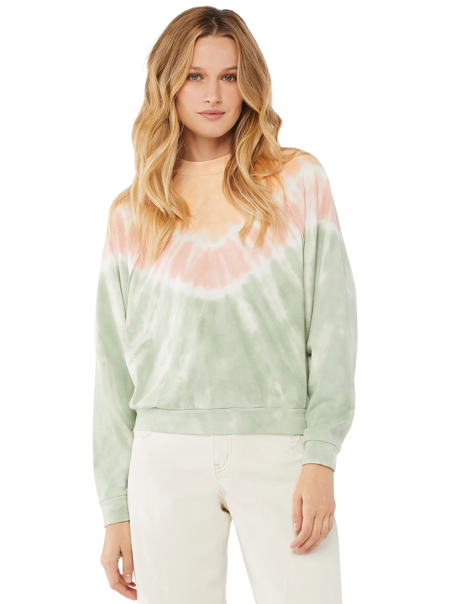 Scoop Raglan Sweatshirt Women's | Walmart (US)