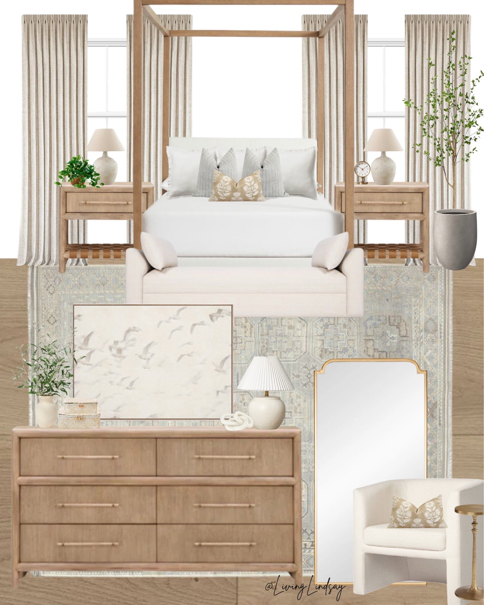 Master bedroom, primary bedroom, guest bedroom, bedroom furniture, dresser, nightstands, canopy bed, wood bedroom furniture, wood dresser, area rug, neutral bedroom

#LTKHome #LTKFamily #LTKStyleTip