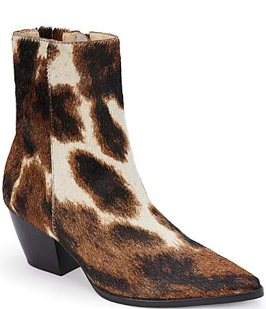 Matisse Caty Animal Print Calf Hair Western-Inspired Booties - 9 | Dillard's
